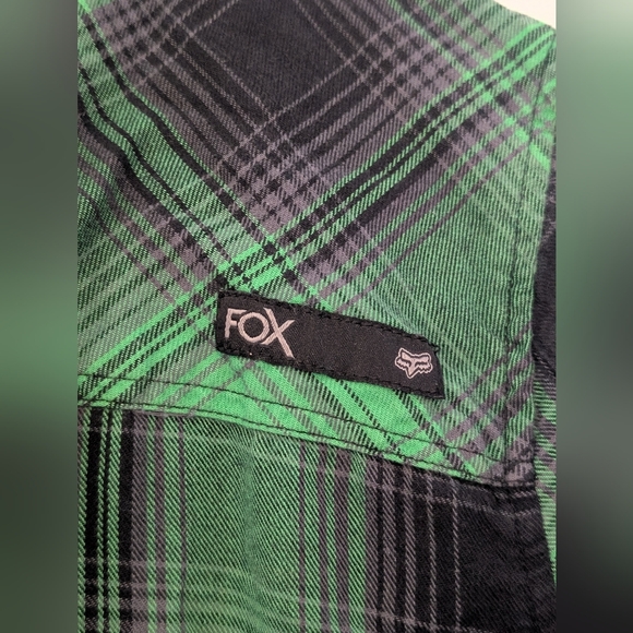 Fox Green and Black Plaid Button-Down Shirt - Picture 6 of 6